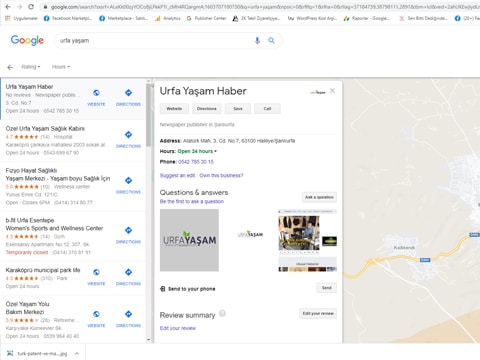 Urfa Google Harita ekleme